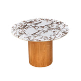 Tamara Marble Ceramic 47" Round Dinette Table by TOV Furniture at Eve Furniture