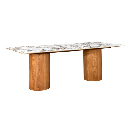 Tamara Marble Ceramic 94" Rectangular Dining Table by TOV Furniture at Eve Furniture