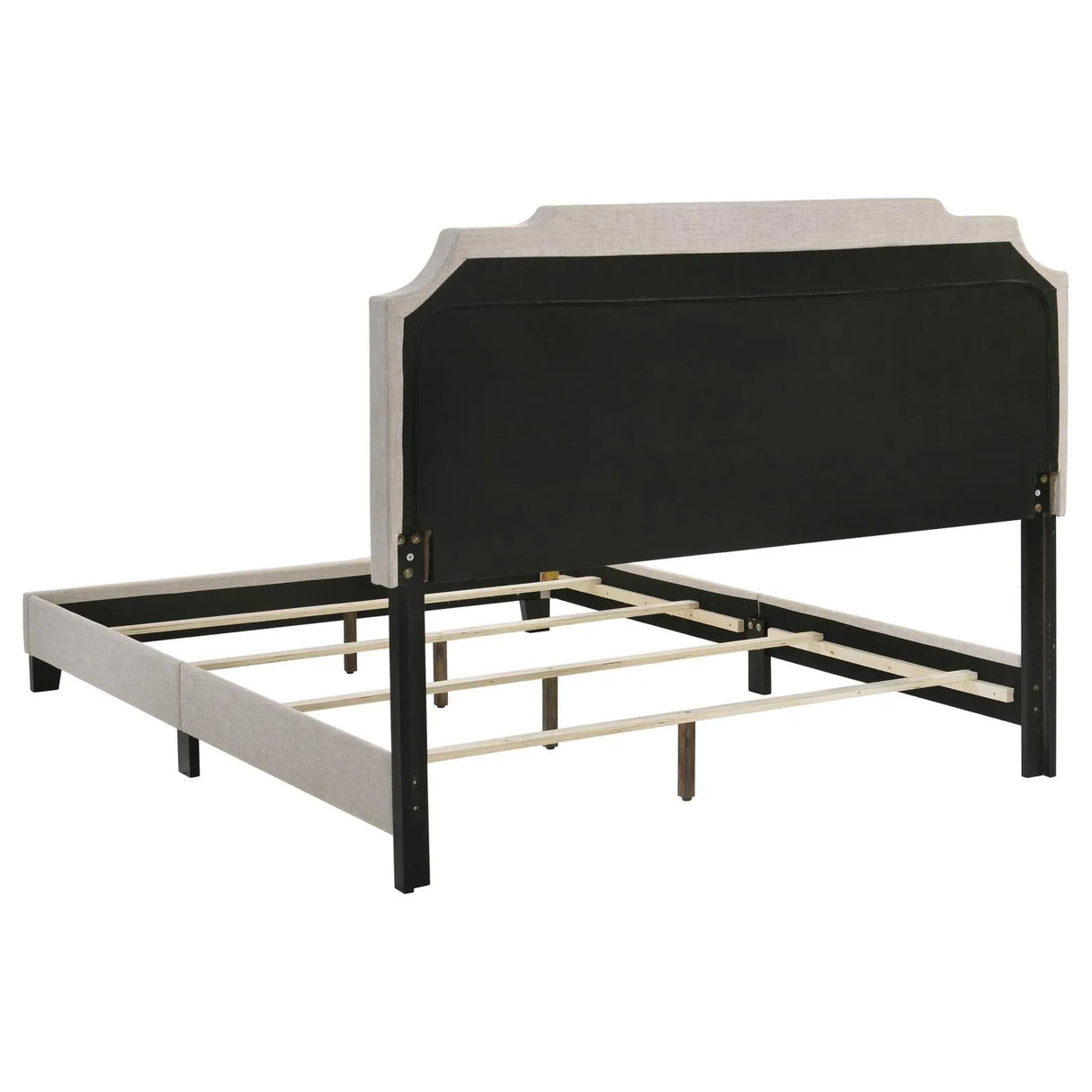 Tamarac Beige Upholstered Nailhead Eastern King Bed by Coaster at Eve Furniture