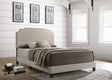 Tamarac Beige Upholstered Nailhead Eastern King Bed by Coaster at Eve Furniture