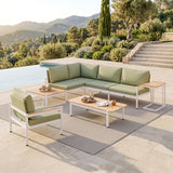 Tamaru Natural Outdoor Side Table by Zuomod at Eve Furniture