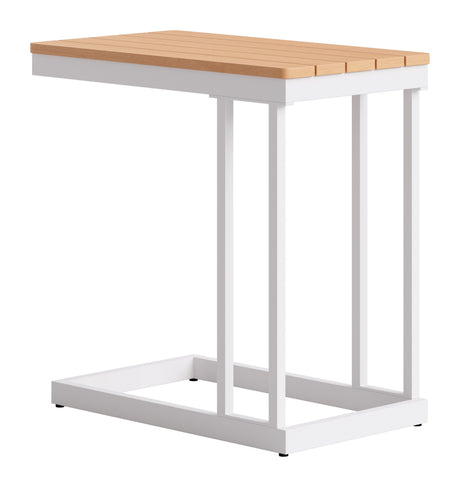 Tamaru Natural Outdoor Side Table by Zuomod at Eve Furniture