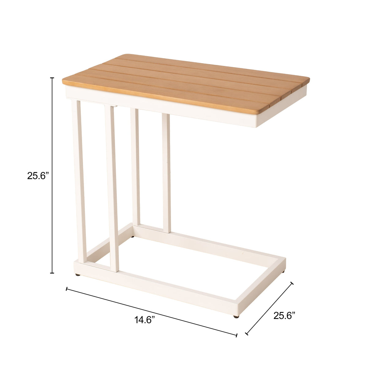 Tamaru Natural Outdoor Side Table by Zuomod at Eve Furniture
