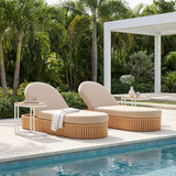 Tamaru Natural Outdoor Side Table by Zuomod at Eve Furniture