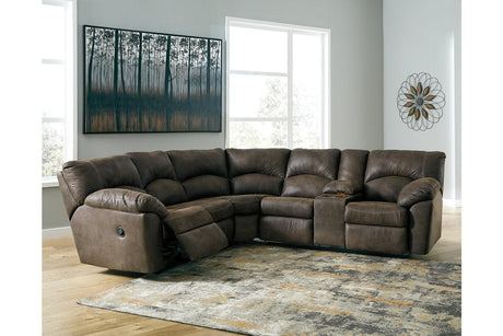 Tambo Canyon 2-Piece Manual Reclining Sectional by Ashley at Eve Furniture