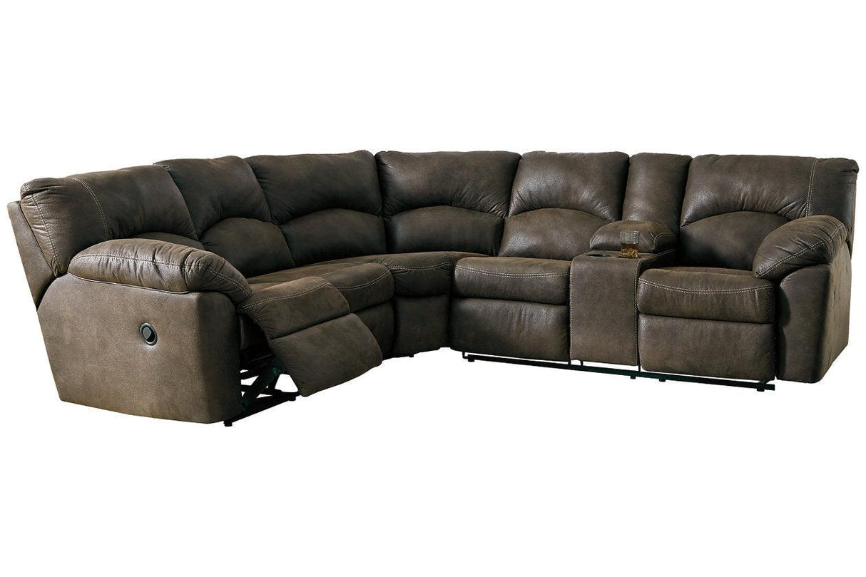 Tambo Canyon 2-Piece Manual Reclining Sectional by Ashley at Eve Furniture