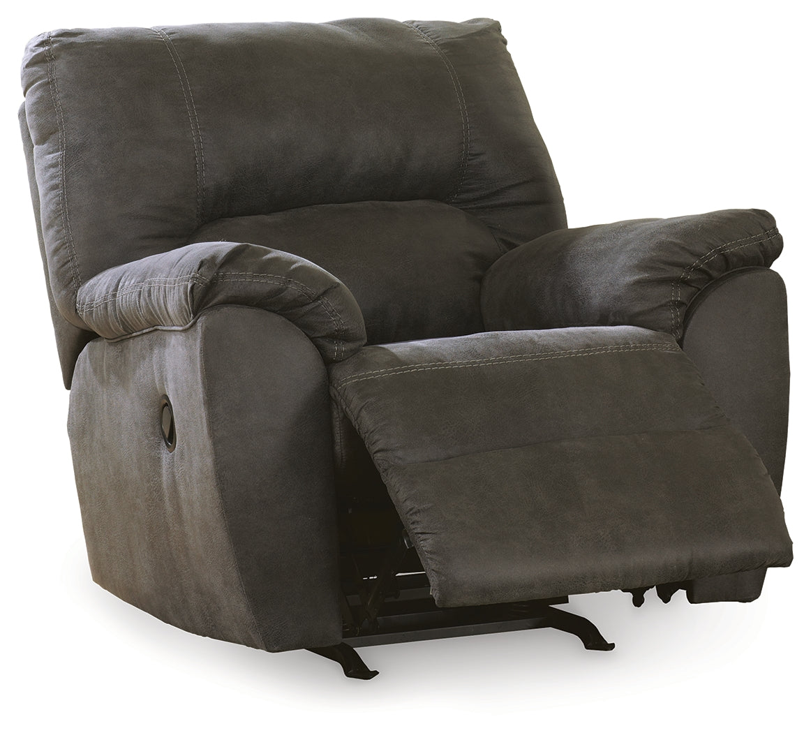 Tambo Pewter Recliner by Ashley at Eve Furniture
