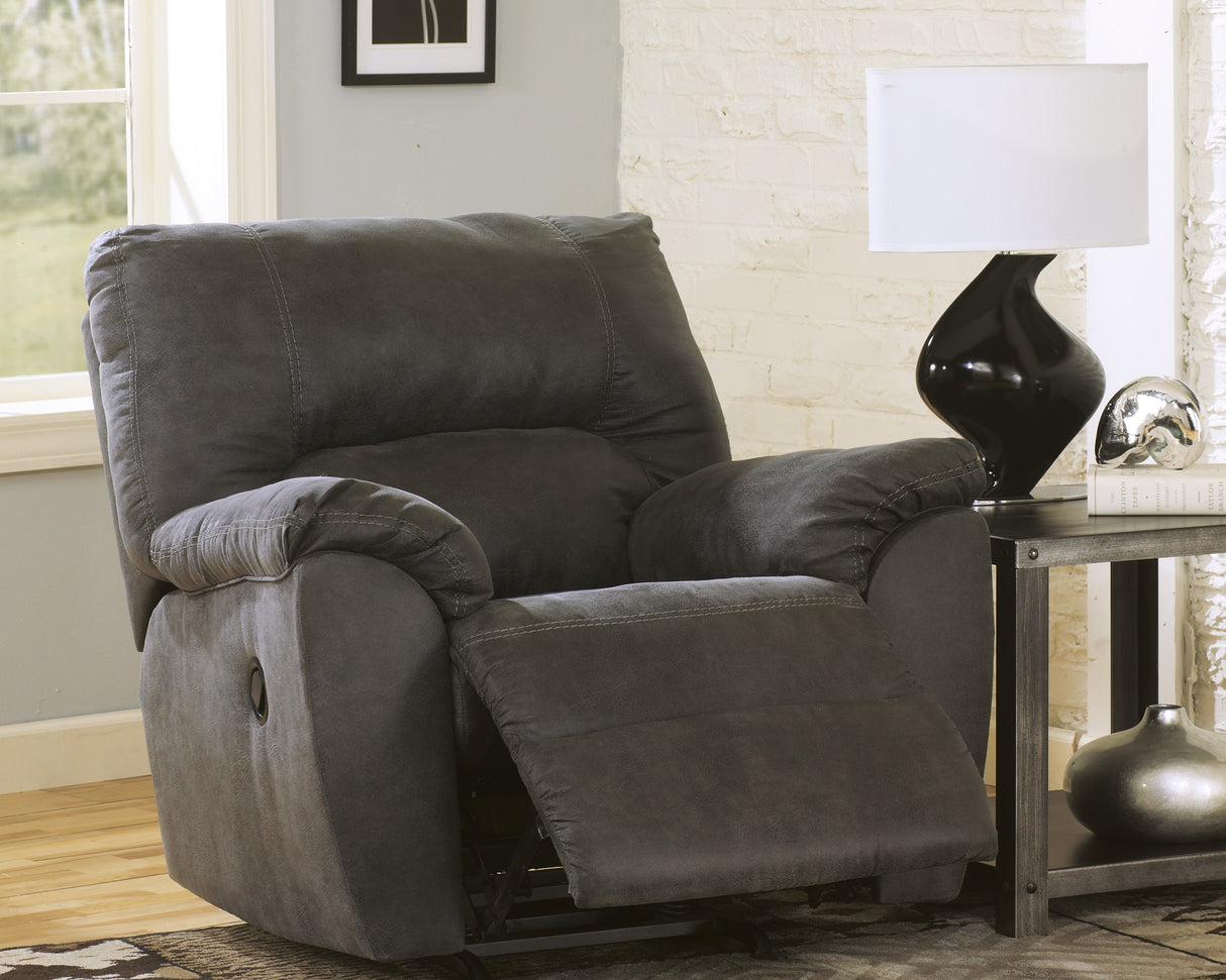 Tambo Pewter Recliner by Ashley at Eve Furniture