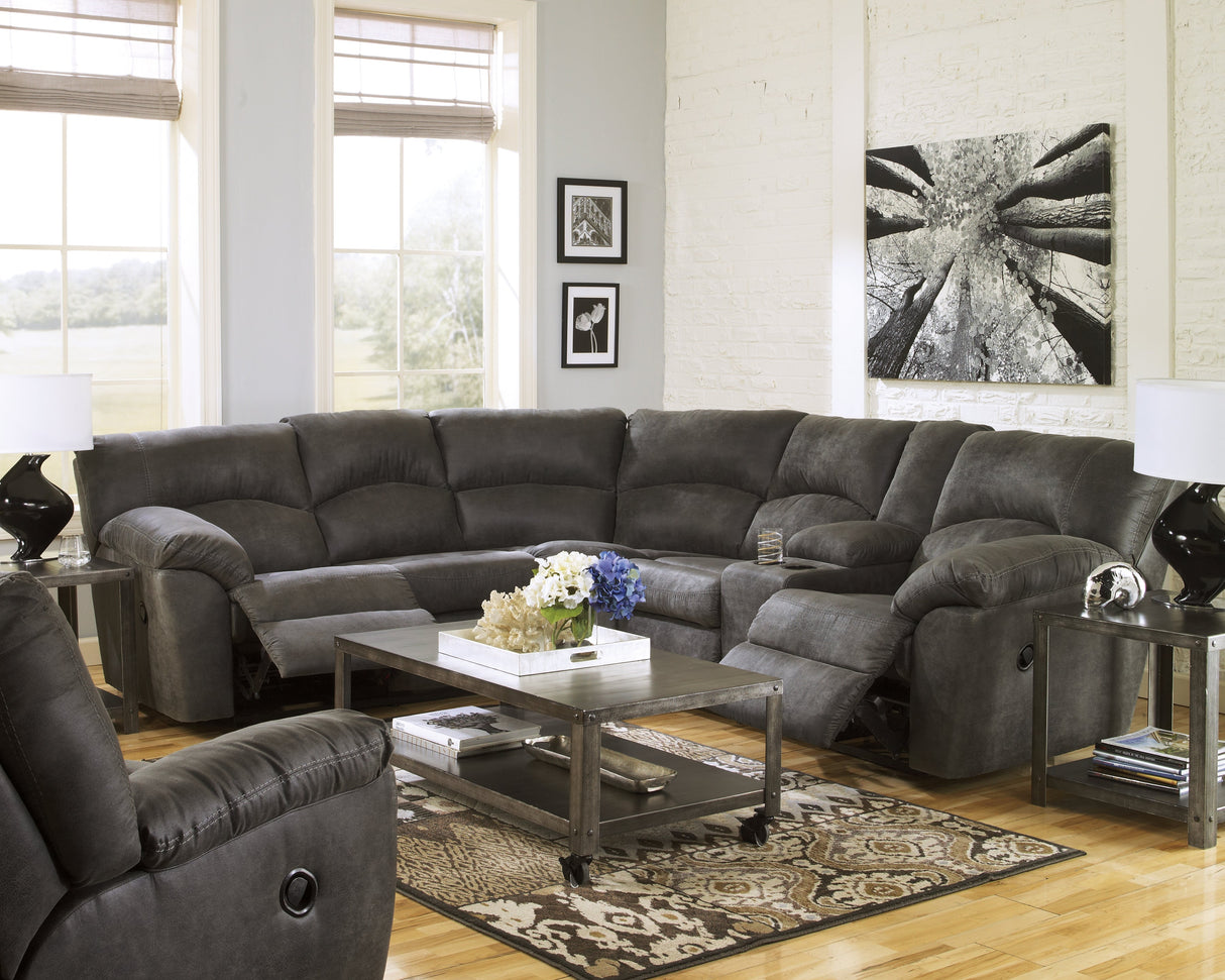 Tambo Pewter Recliner by Ashley at Eve Furniture