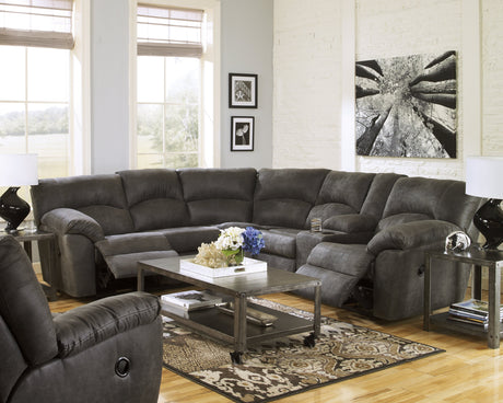 Tambo Pewter Recliner by Ashley at Eve Furniture