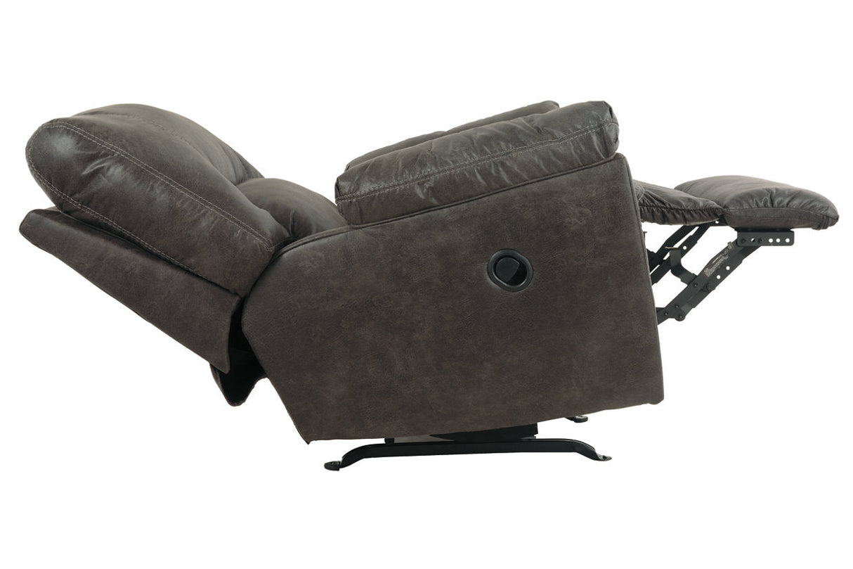Tambo Pewter Recliner by Ashley at Eve Furniture