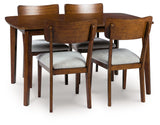 Tameride Brown 5-Piece Dining Room Set by Ashley at Eve Furniture