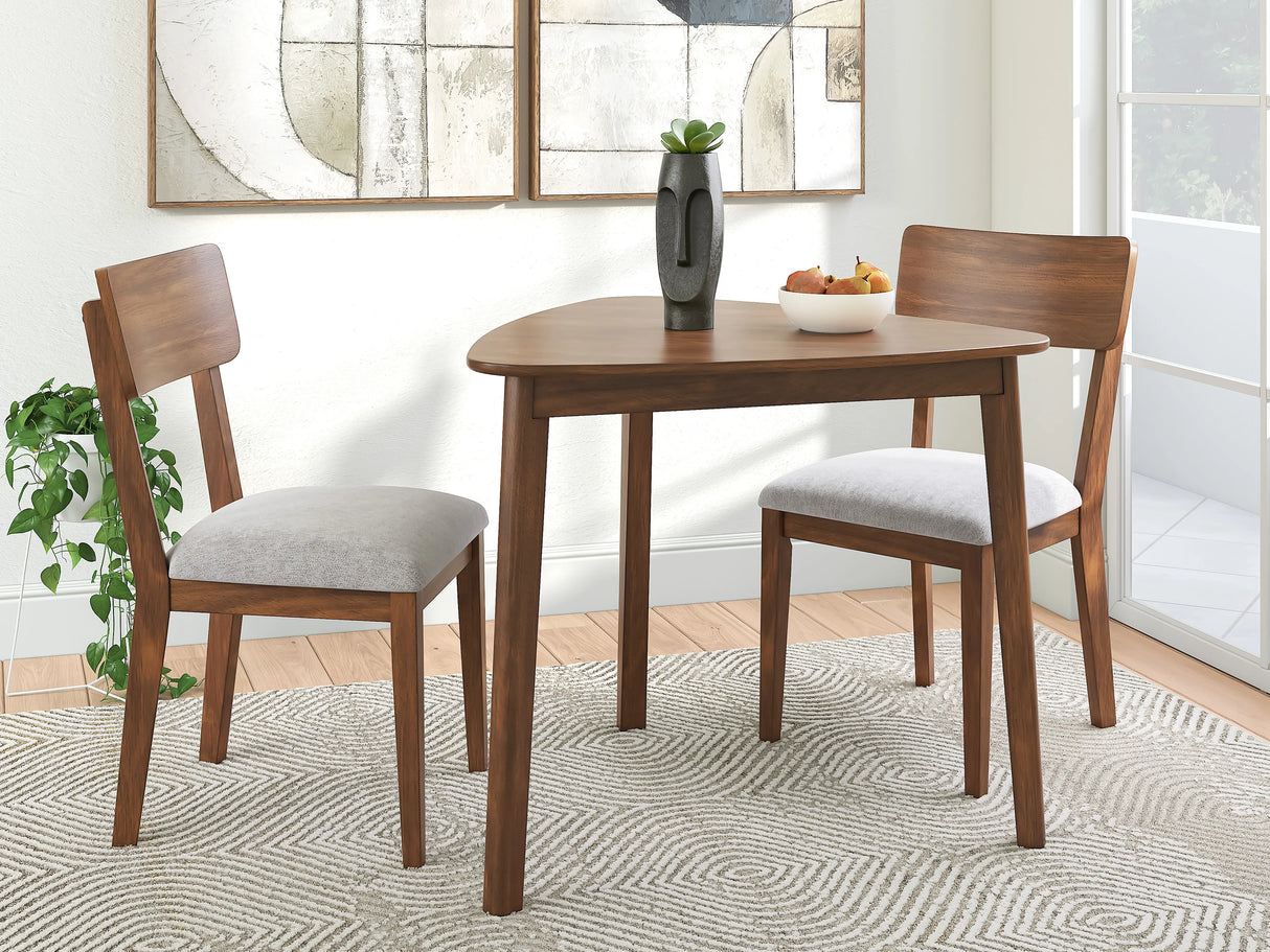 Tameride Brown Dining Table and 2 Chairs by Ashley at Eve Furniture