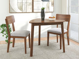 Tameride Brown Dining Table and 2 Chairs by Ashley at Eve Furniture