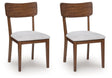 Tameride Brown Dining Upholstered Side Chair (Set of 2) by Ashley at Eve Furniture