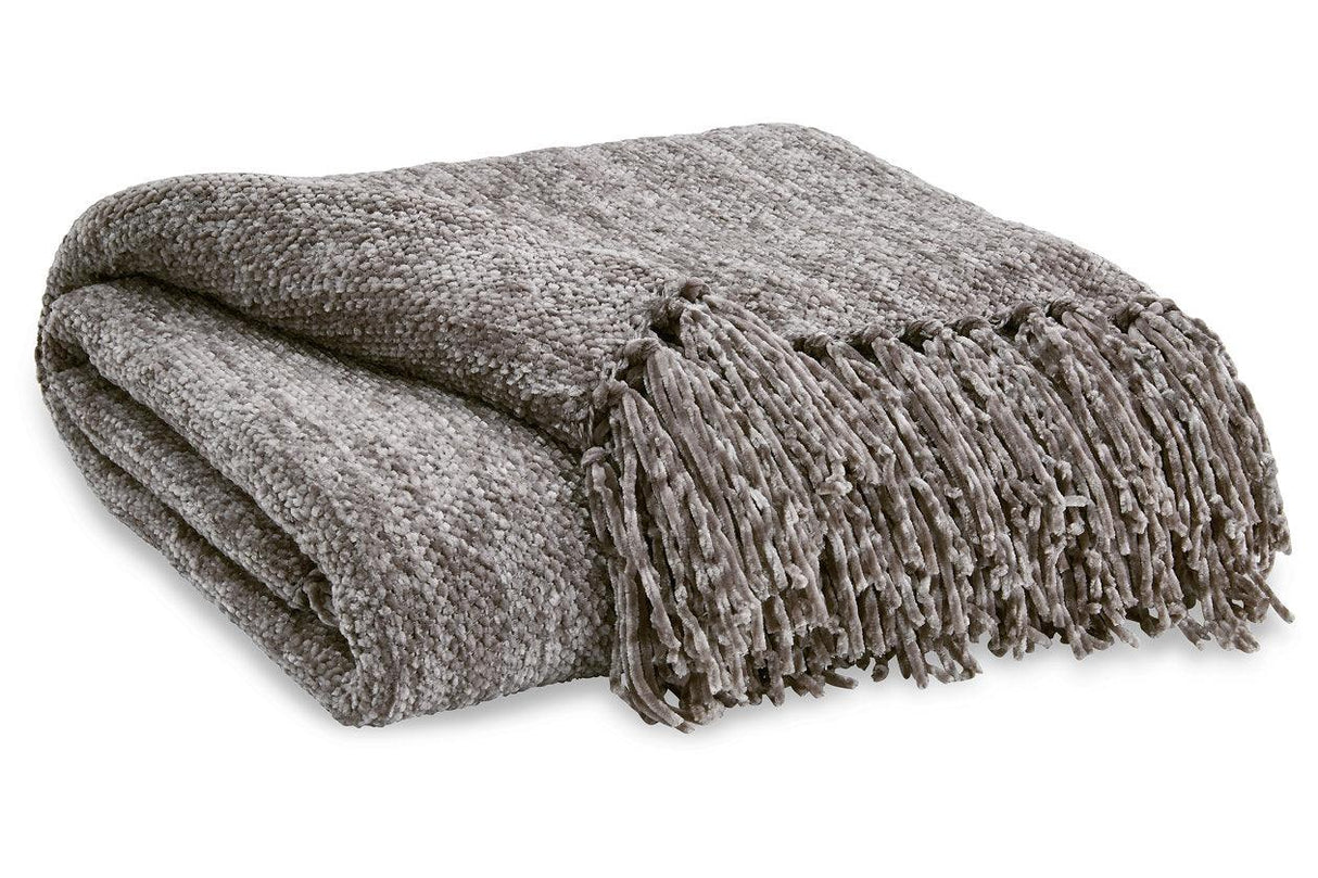 Tamish Gray Throw by Ashley at Eve Furniture