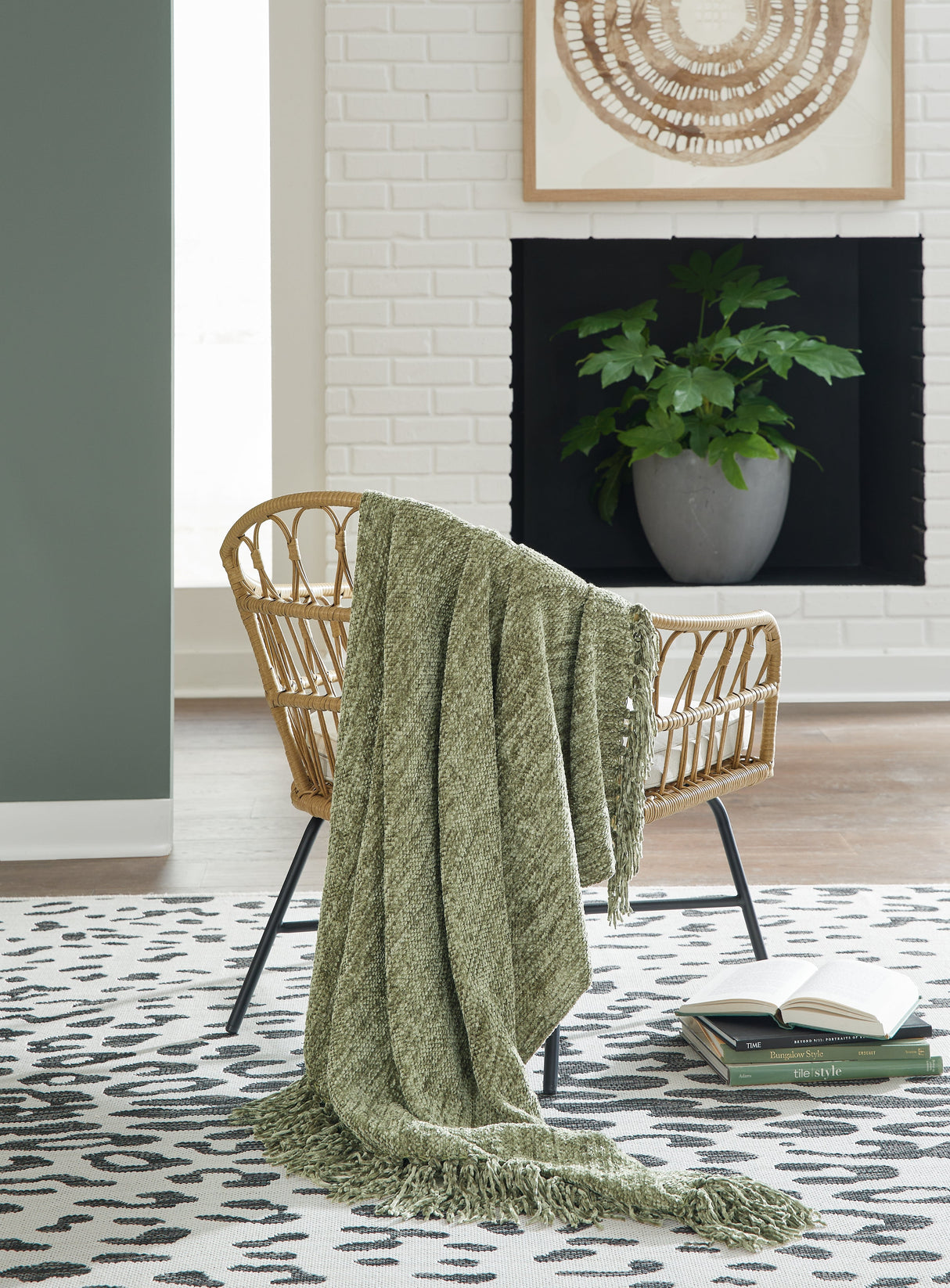 Tamish Green Throw