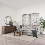 Tammar Brown Wood 4-Door Sideboard by Mercana at Eve Furniture