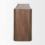 Tammar Brown Wood 4-Door Sideboard by Mercana at Eve Furniture
