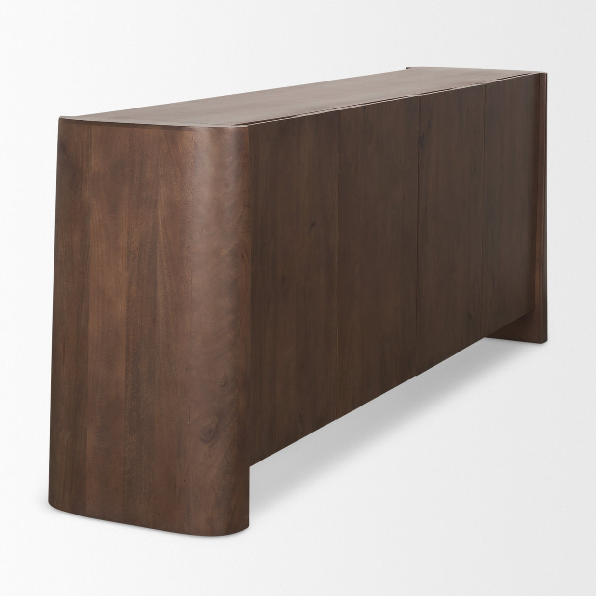 Tammar Brown Wood 4-Door Sideboard by Mercana at Eve Furniture