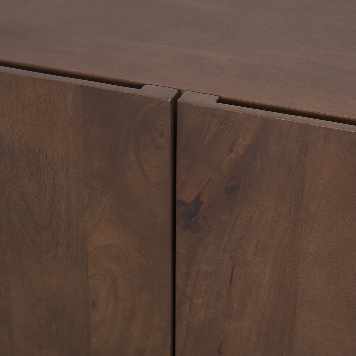 Tammar Brown Wood 4-Door Sideboard by Mercana at Eve Furniture