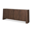 Tammar Brown Wood 4-Door Sideboard by Mercana at Eve Furniture