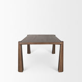 Tammar Rectangular Brown Wood w/ Tapered Legs Dining Table by Mercana at Eve Furniture