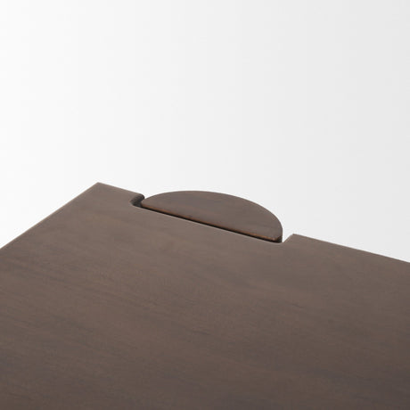 Tammar Rectangular Brown Wood w/ Tapered Legs Dining Table by Mercana at Eve Furniture