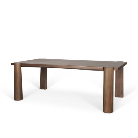 Tammar Rectangular Brown Wood w/ Tapered Legs Dining Table by Mercana at Eve Furniture