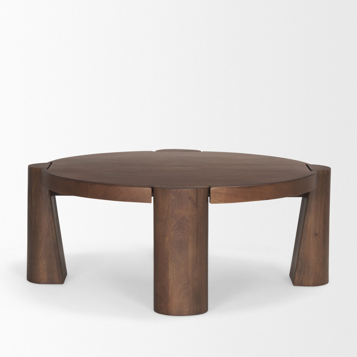 Tammar Round Wood w/ Tapered Legs Coffee Table by Mercana at Eve Furniture