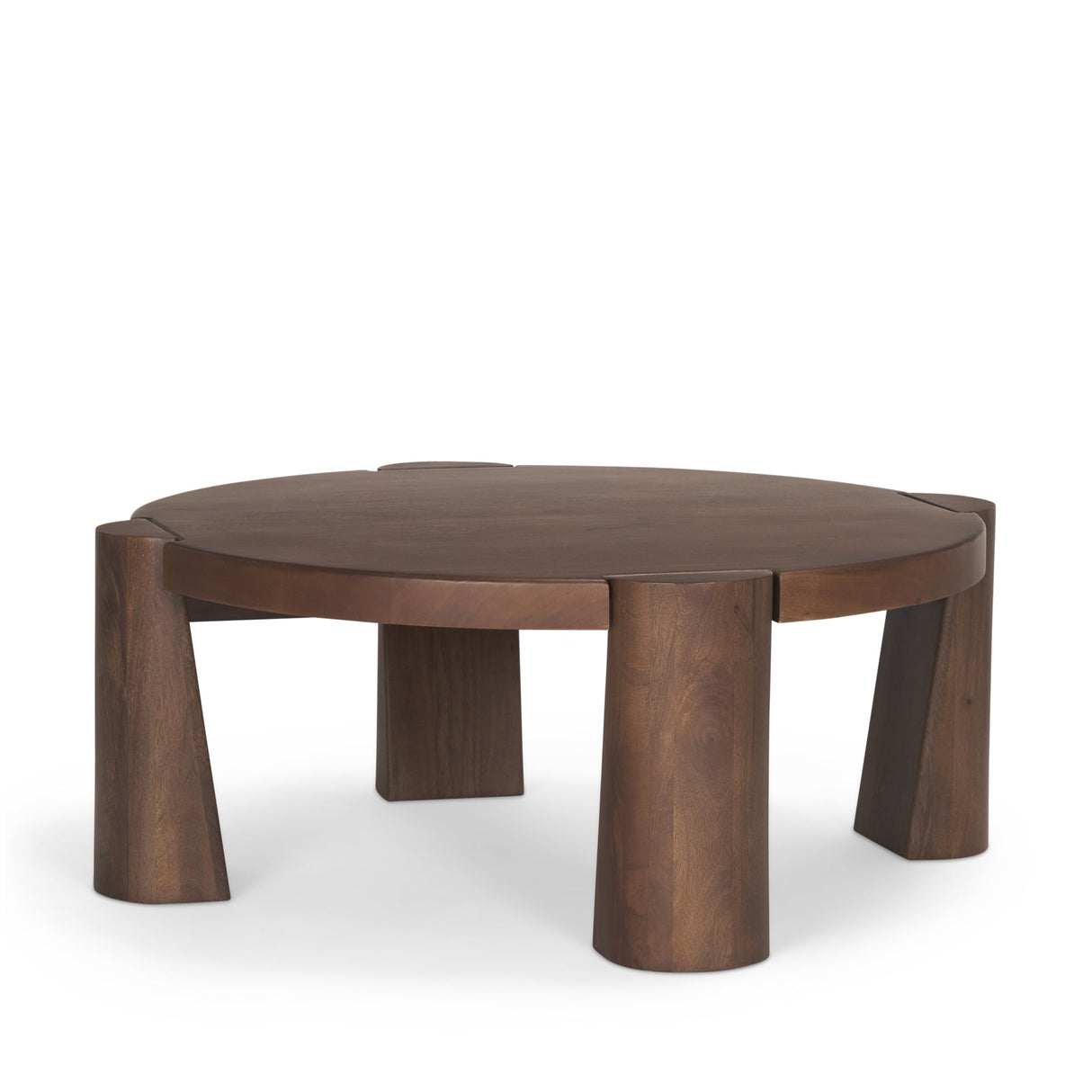 Tammar Round Wood w/ Tapered Legs Coffee Table by Mercana at Eve Furniture