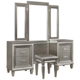 Tamsin Silver/Gray Metallic Vanity Set by Homelegance at Eve Furniture