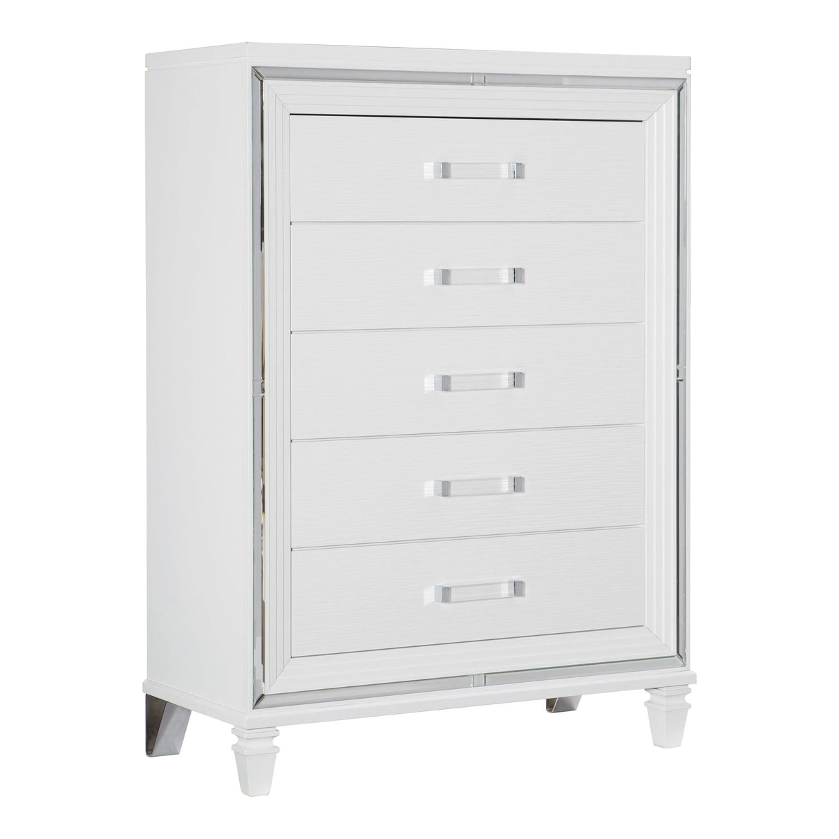 Tamsin White LED Upholstered Storage Platform Bedroom Set by Homelegance at Eve Furniture