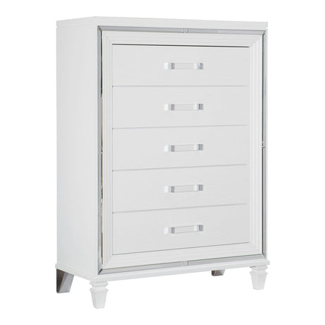 Tamsin White LED Upholstered Storage Platform Bedroom Set by Homelegance at Eve Furniture