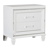 Tamsin White LED Upholstered Storage Platform Bedroom Set by Homelegance at Eve Furniture