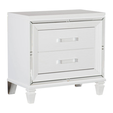 Tamsin White LED Upholstered Storage Platform Bedroom Set by Homelegance at Eve Furniture