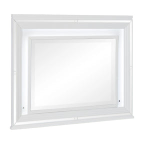 Tamsin White Mirror (Mirror Only) by Homelegance at Eve Furniture