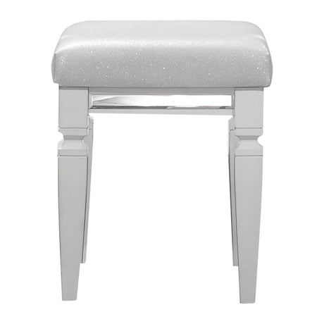 Tamsin White Vanity Stool by Homelegance at Eve Furniture