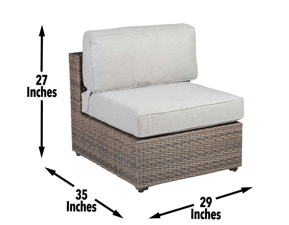 Tamyra Resin Wicker Patio Armless Chairs by Steve Silver at Eve Furniture