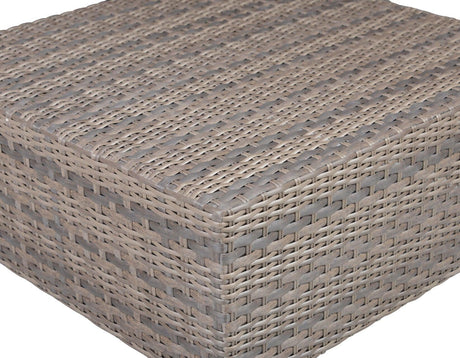 Tamyra Resin Wicker Side Table & Ottoman by Steve Silver at Eve Furniture