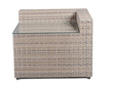 Tamyra Resin Wicker Side Table & Ottoman by Steve Silver at Eve Furniture
