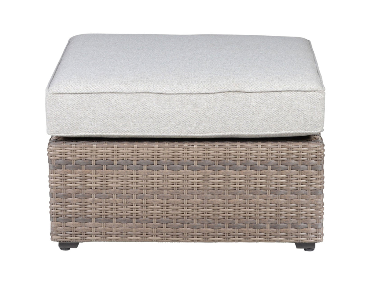 Tamyra Resin Wicker Side Table & Ottoman