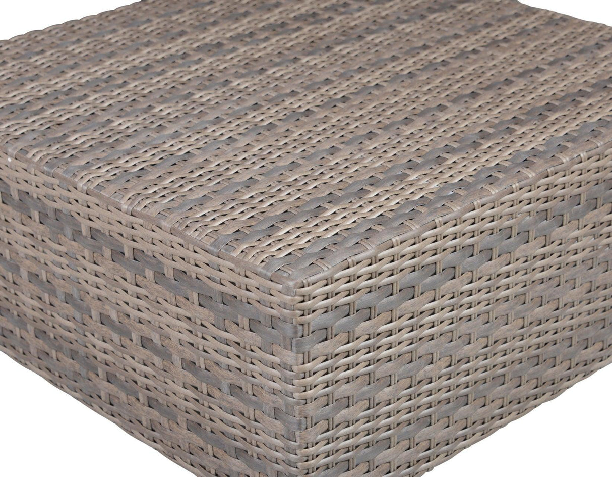 Tamyra Resin Wicker Side Table & Ottoman by Steve Silver at Eve Furniture