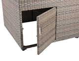 Tamyra Resin Wicker Side Table & Ottoman by Steve Silver at Eve Furniture