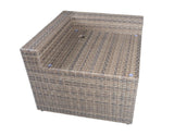 Tamyra Resin Wicker Side Table & Ottoman by Steve Silver at Eve Furniture