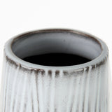 Tanami I Tall Dark Brown/White Ceramic Vase by Mercana at Eve Furniture