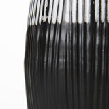 Tanami I Tall Dark Brown/White Ceramic Vase by Mercana at Eve Furniture