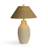 Tanga Natural Jute and Cotton Table Lamp by TOV Furniture at Eve Furniture