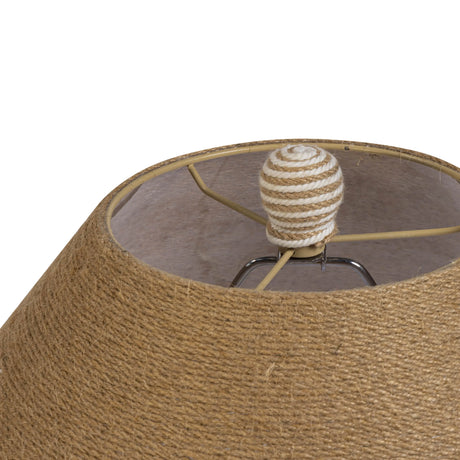 Tanga Natural Jute and Cotton Table Lamp by TOV Furniture at Eve Furniture