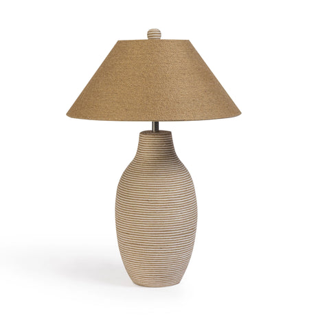 Tanga Natural Jute and Cotton Table Lamp by TOV Furniture at Eve Furniture